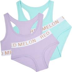 Underwear Sets on sale Metzuyan Girls Underwear Set Crop Tank Top - Mint/Purple