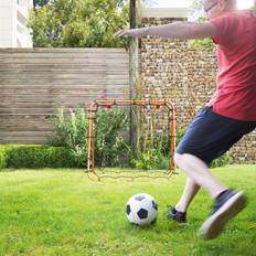 Homcom Rebounder Net Football Target Goal with Adjustable Angles Orange