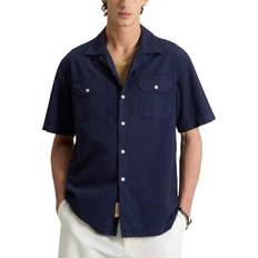 Woolrich Pima Cotton Regular Fit Camp Collar Shirt - Dream Blue