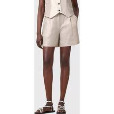 AllSaints Shorts AllSaints Averie Tailored Linen Shorts - Metallic