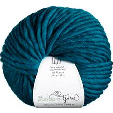 Panduro Garn Chunky Wool 100g Petrol Blå