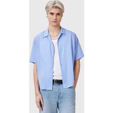 AllSaints Shirts AllSaints Arran Boxy Fit Short Sleeve Shirt - Areo Blue