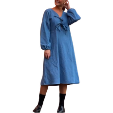 Luna Dress - Mid Vintage Blue