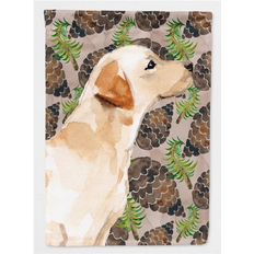 Garden & Outdoor Environment Caroline's Treasures Yellow Labrador #2 Pine Cones Decorative House Flag Size