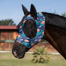 Horse Bonnets Pro-Tech Horse Fly Bonnet In Lycra With Ear Net - Bleu