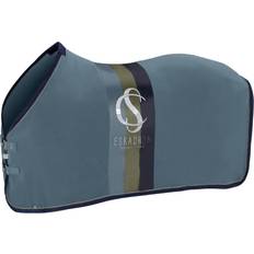 Eskadron Fleece Stripe Sweat Rug - Steel Blue