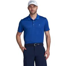 Izod Men's Performance Golf Grid Polo - Cobalt Blue