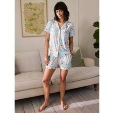 Zebra Shortie Pyjama Set - Blue