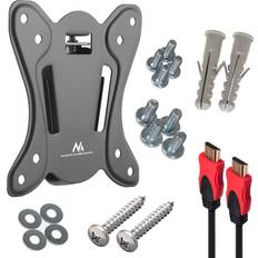 Maclean Tv Bracket Wall Mount 13-27 Inch Up To 25kg Max Vesa 100x100 + Hdmi Cable