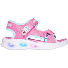 Skechers Sandals Skechers Sola Glow Girls Sandals - Hot Pink/Aqua