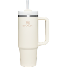 Stanley Quencher H20 Flowstate Tumbler 0.89 Liter Rustfrit Stål Cream Termokop