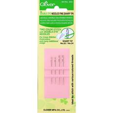 Yarn & Needlework Supplies Clover Double Eye Sewing Needles Pack of 4