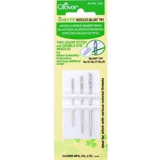 Yarn & Needlework Supplies Clover Double Eye Sewing Needles Pack Of 3