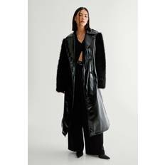 Nasty Gal Black Trench Coat Womens Casual Jackets - Black
