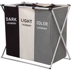 Living and Home Bathroom Laundry Basket Large Detachable Dirty Clothes Organizer