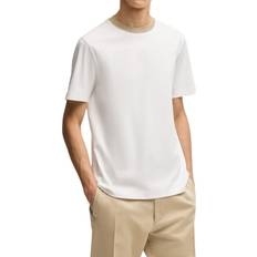 Boss Black Cotton Regular Fit T-Shirt - White
