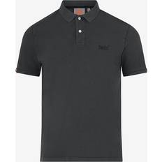 Superdry Herr Pikétröjor Superdry Pikétröja Vint Destroy Polo - Svart