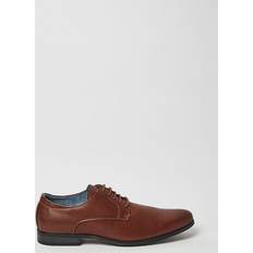 Laced Derby Burton Mens Smart Derby Shoes - Dark Brown