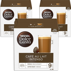 Nescafé K-cups & Coffee Pods Nescafé Nescafé Dolce Gusto Cafe Au Lait Intenso Coffee Pods 16 Capsules 48 Servings