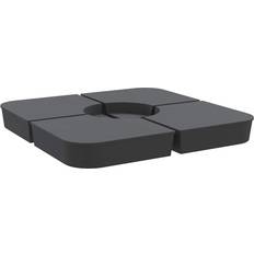 vidaXL 4 Dele Parasolbund Til Parasolfod 100 Kg PP