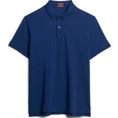 Superdry Herr Pikétröjor Superdry City Pique Polo - Marinblå