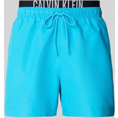 Badehosen Calvin Klein Badehose Mit Label-Print - Blau