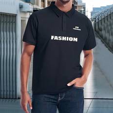 Shein Polo Shirts Shein Summer Workout Men's Outdoor Tennis Golf Polo Shirt - Short Sleeve