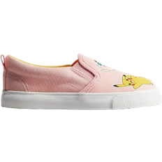 H&M Girls Pink Printed canvas slip-on trainers