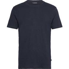 Herr - Linne T-shirts J.Lindeberg Coma Linen Tee - Navy