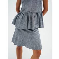 InWear Skirts InWear Odette Linen Blend Skirt - Blue Melange