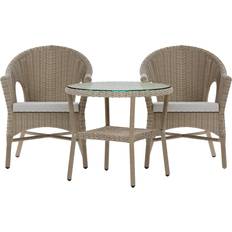 Laura Ashley Carrdale Woven Rattan 2-Seater Garden Bistro Set