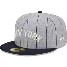 New era fitted cap New Era York Yankees Heather Pinstripe Grey 59FIFTY Fitted Cap