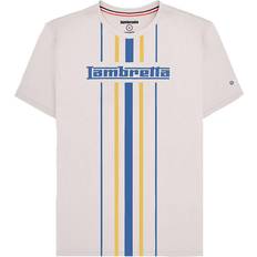 Lambretta Clothing Lambretta Mens Vertical Stripe T-Shirt - Whitecap Grey
