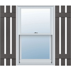 Roof Domes Ekena Millwork 12 W x 47 H Mid-America Vinyl Standard Size Three Board Spaced Shutters Per Pair 018 Tuxedo Grey Roof Dome Double-Pane