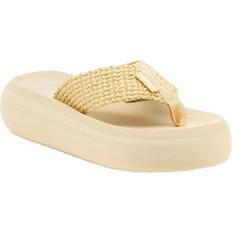 Natural Flip-Flops Rocket Dog Womens Ladies Sandy Raffia Flip Flops - Natural