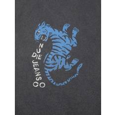 Nudie Jeans Herr Överdelar Nudie Jeans Roy Wrong Place T-Shirt - Antracite