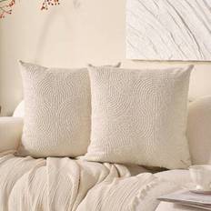 Shein Dekorativa Kuddfodral 1/2 St Pudebetræk Hvid, Beige