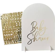 Guld Bagedekorationer Bogstavskilt Baby Shower