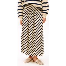 Tommy Hilfiger Women Skirts Tommy Hilfiger Sofia Capsule Pleated Maxi Skirt - Midnight/Cream