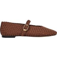 Brown Ballerinas Dune London Dune Headline Woven Satin Ballet Flats - Brown
