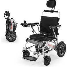 VEVOR Electric Wheelchair 300lbs Adjustable Backrest Foldable 13 Mile