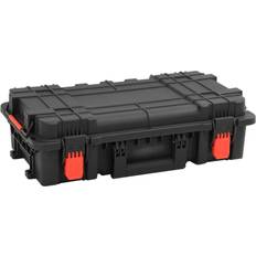 vidaXL Portable Flight Case Black PP