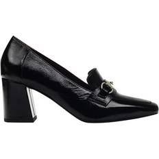 Burlington Mews Patent Leather Block Heel Loafers