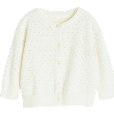 H&M Baby Hvid Pointellestrikket cardigan