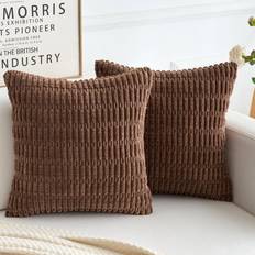 Corduroy Decorative Throw Pillow Covers Set of 2 Pack