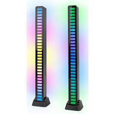 Mecharite MECHARITE RGB LED Levels Lampe Stander Bordlampe 18.2cm 2stk