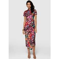 Closet London Burgundy Pencil Dress