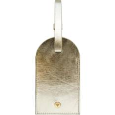 Gold Travel Accessories Apatchy London Leather Luggage Tag Gold