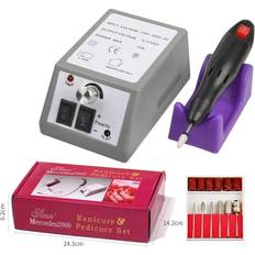 Fingernaglar Nagelvårdskit Electric Nail File & Manicure Set 12-pack