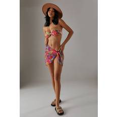 Swimsuit Cover-Ups & Sarong Wraps Warehouse Womens Printed Tie Side Sarong - Multi